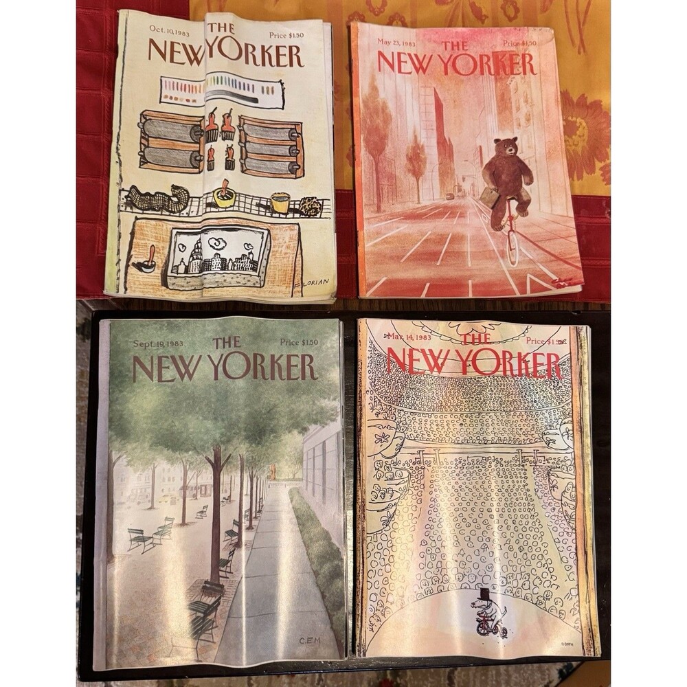 1983 NEW YORKER MAGAZINE LOT 4 ADDAMS - Charles E. Martin -Douglas Florian  ETC